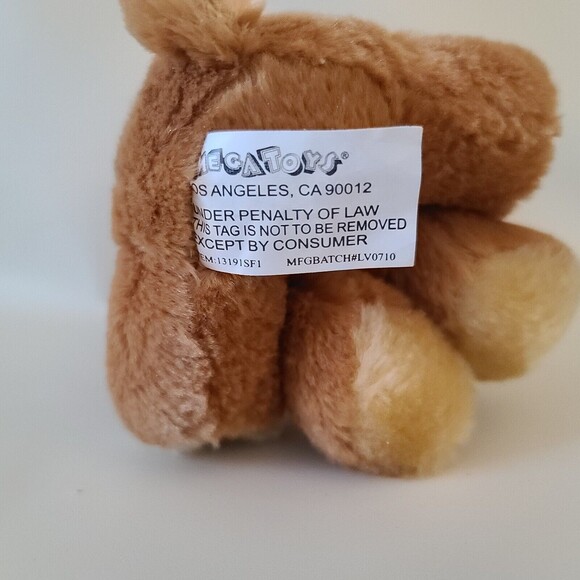 Mega Toys Stuffed Plush Puppy Dog Bear Brown 6" - Picture 5 of 7